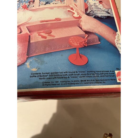 Vintage Barbie Bubble Bath 5280 Mostly Complete 1981 with Box USA Made - Picture 10 of 10